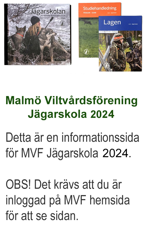 Info för elever på MVF Jägarskola